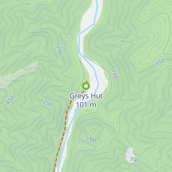 Map of Greys Hut