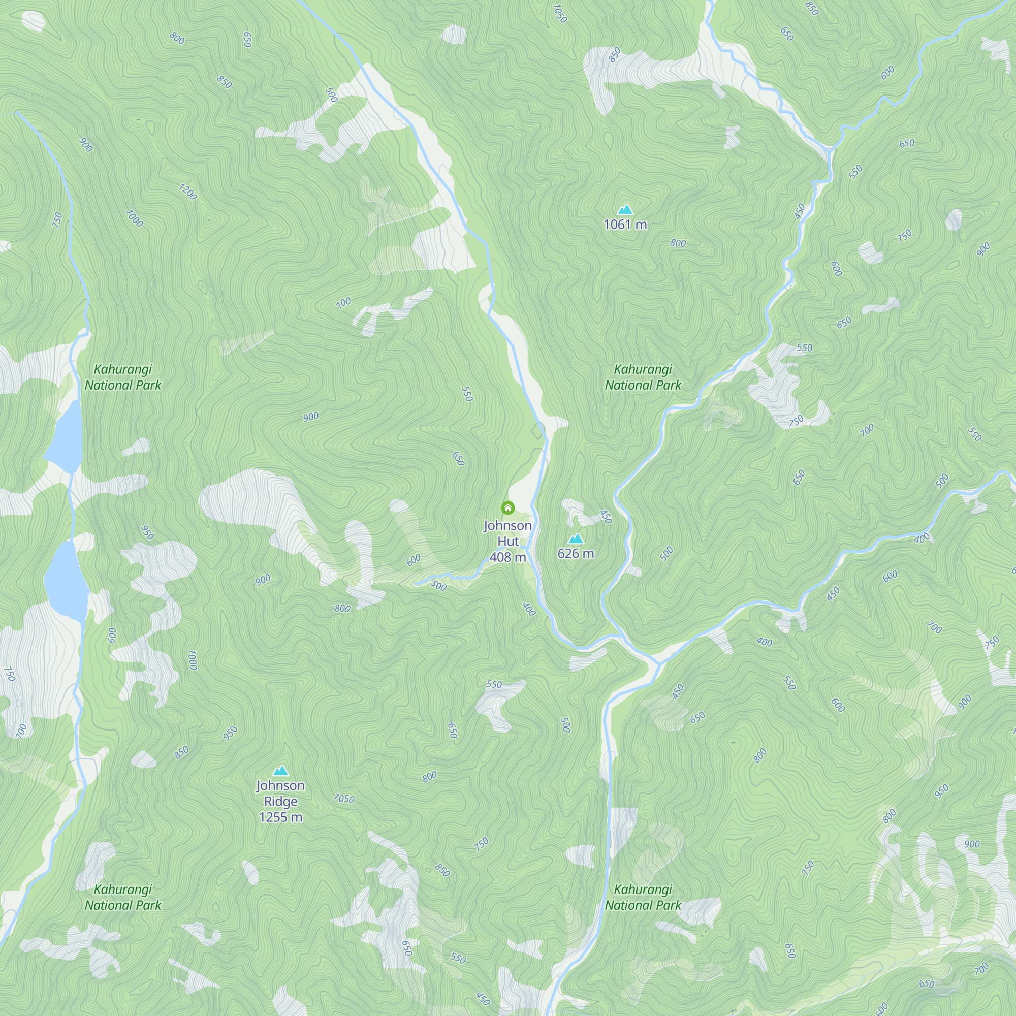 Johnson Hut map