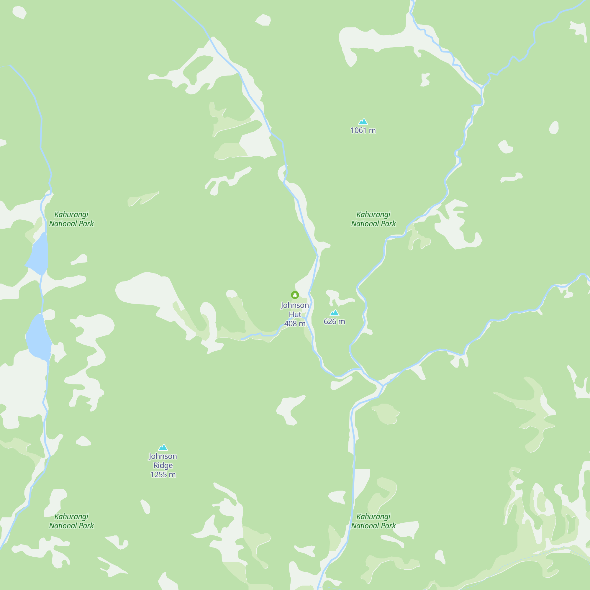Johnson Hut map
