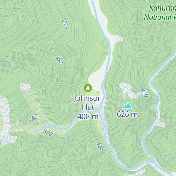 Map of Johnson Hut