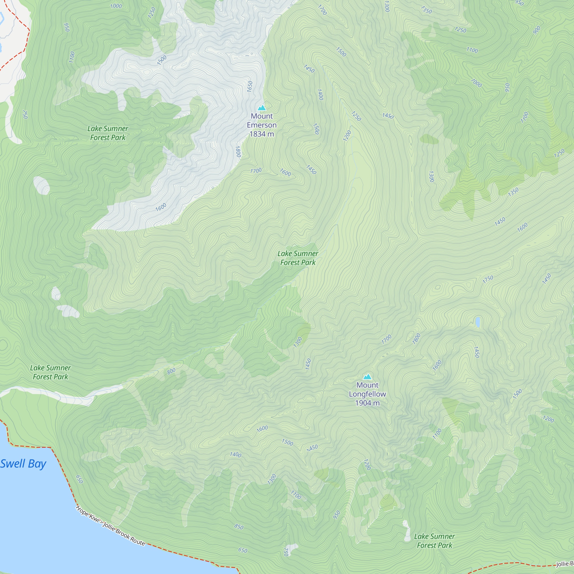 Evangaline Bivvy map