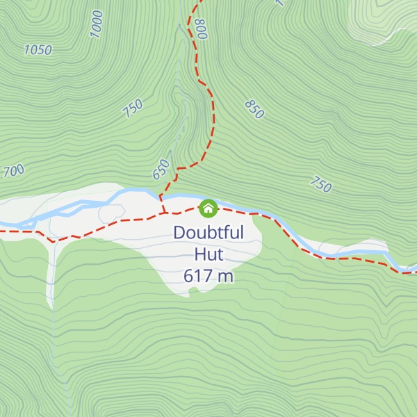 Map of Doubtful Hut