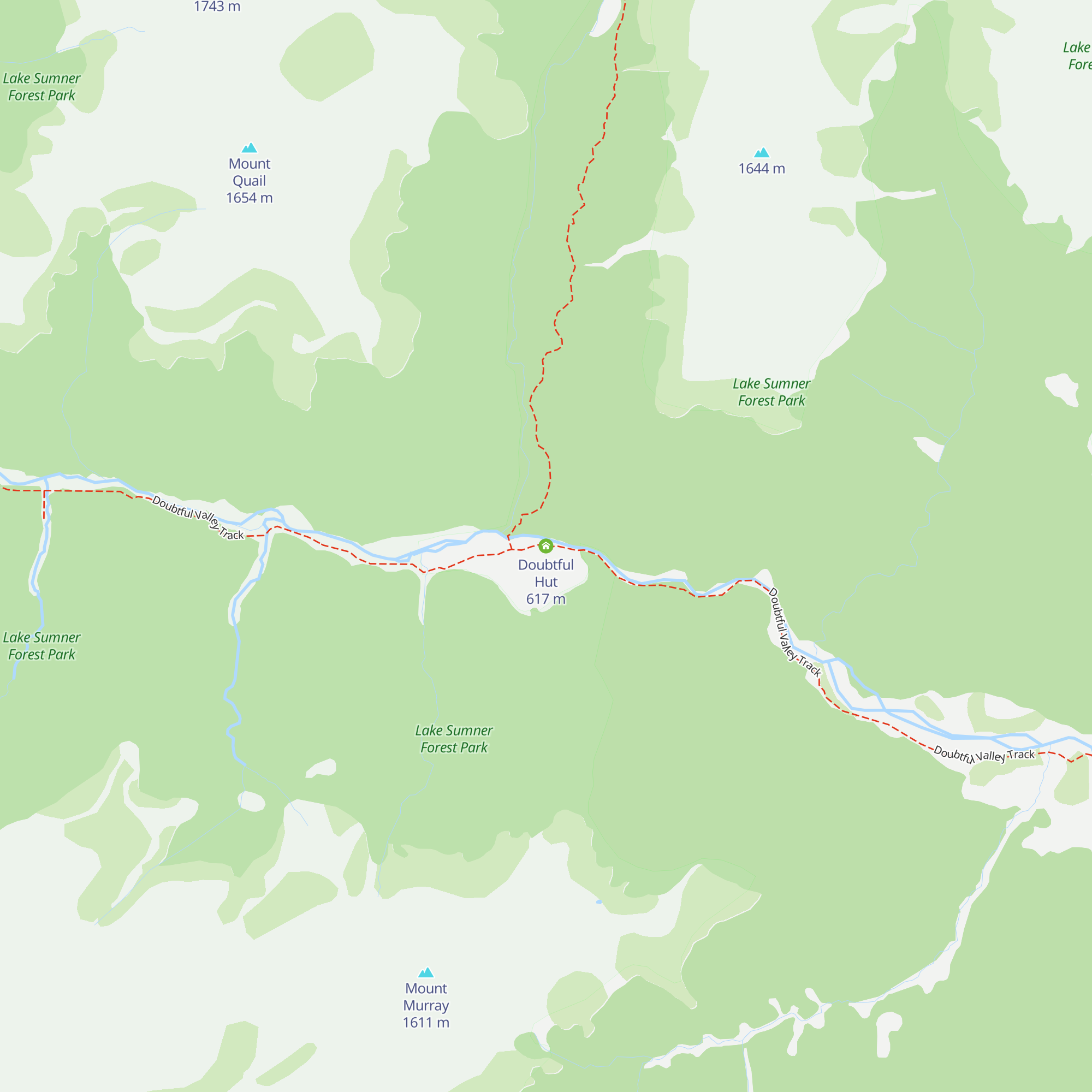 Doubtful Hut map