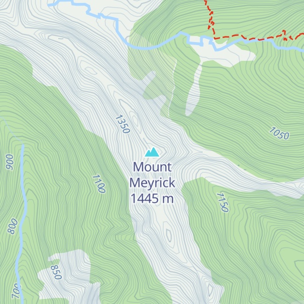 Map of Mount Meyrick