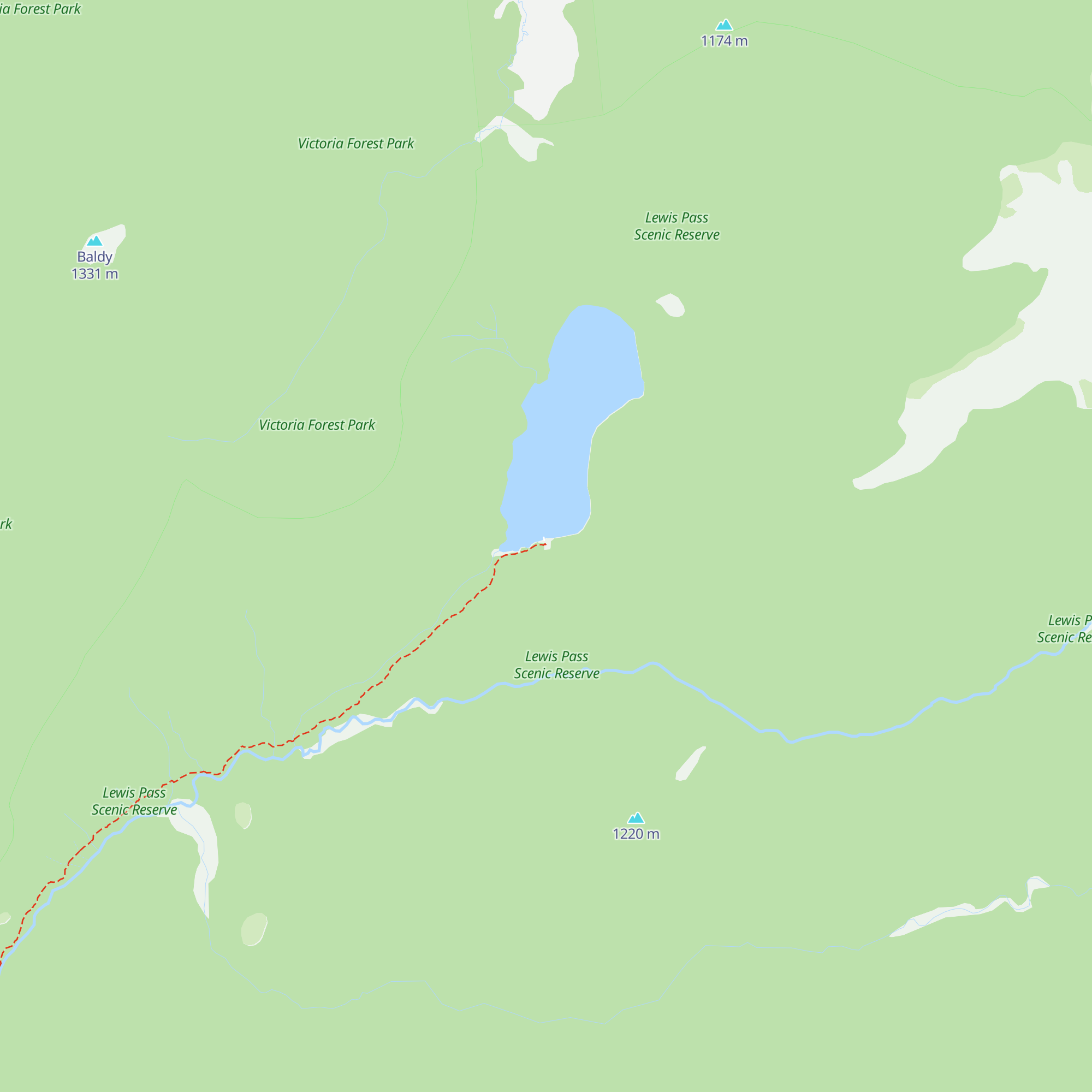 Kōhanga Atawhai - Manson Nicholls Hut map