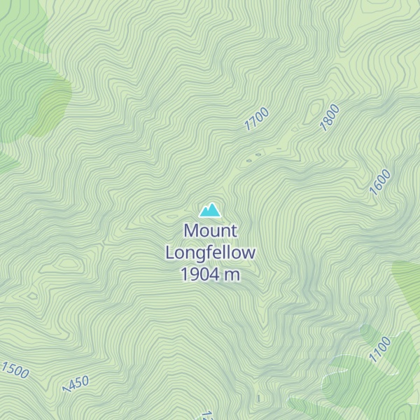 Map of Mount Longfellow
