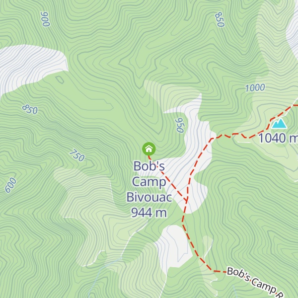 Map of Bob's Camp Bivouac