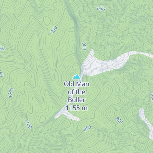 Map of Old Man of the Buller