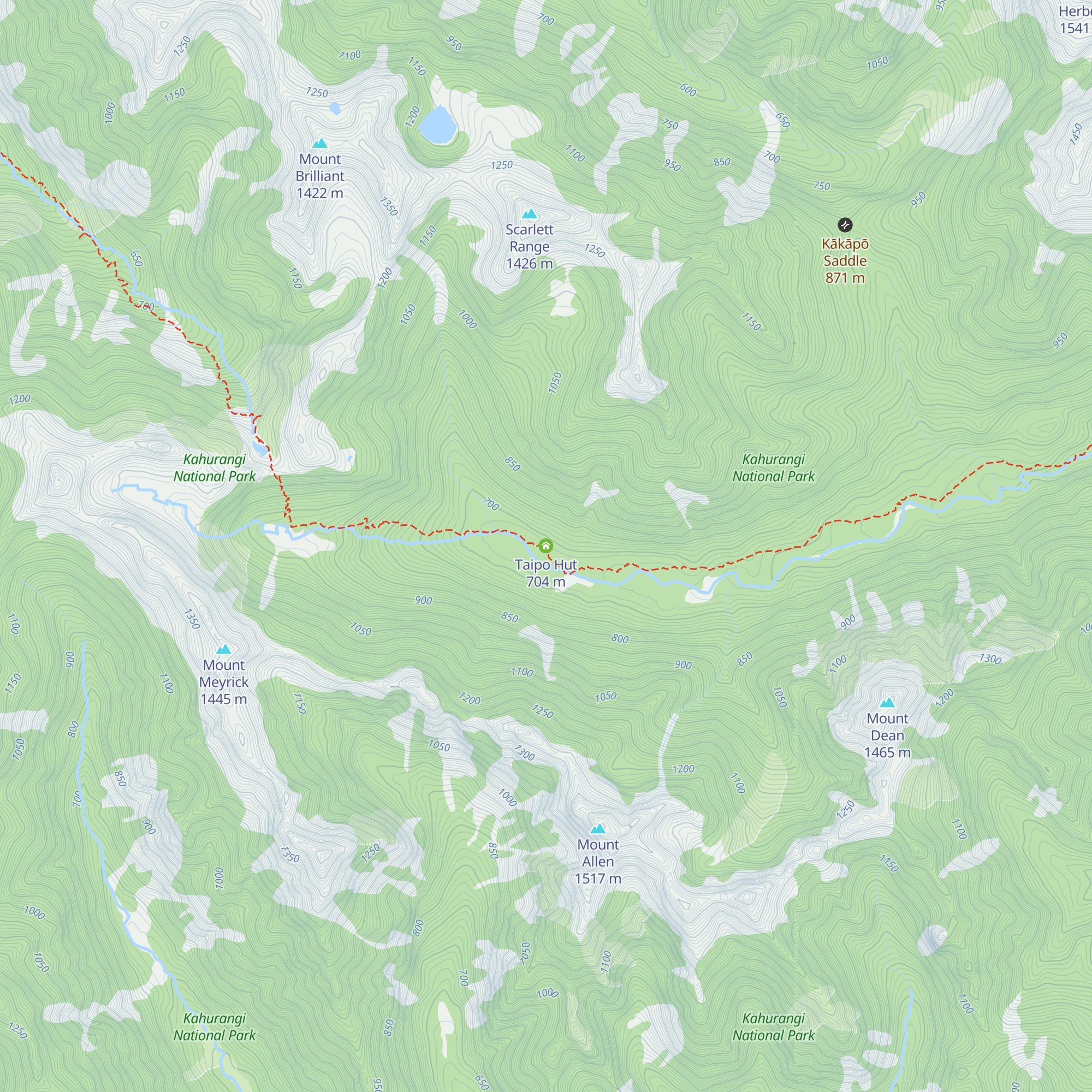 Taipo Hut map
