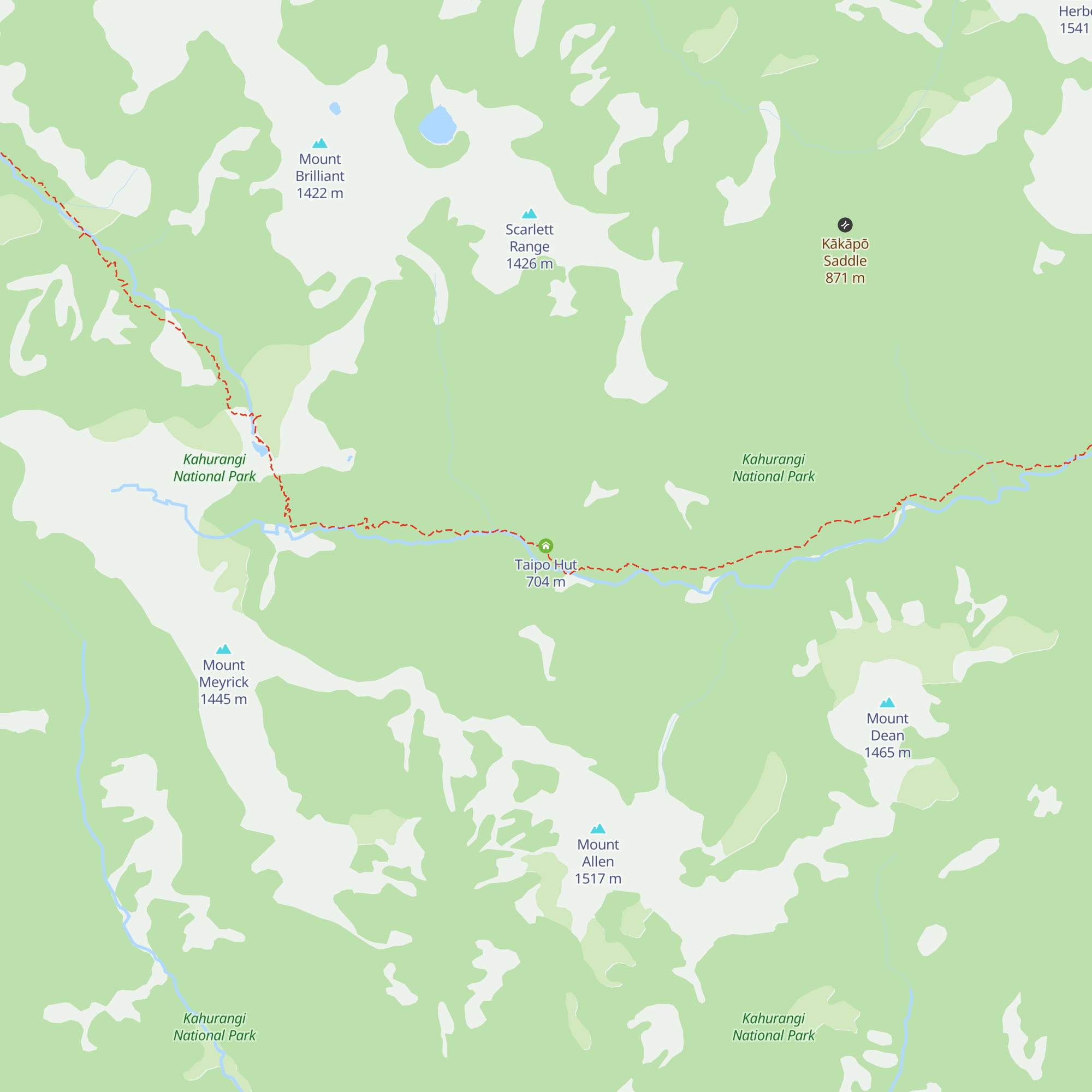 Taipo Hut map
