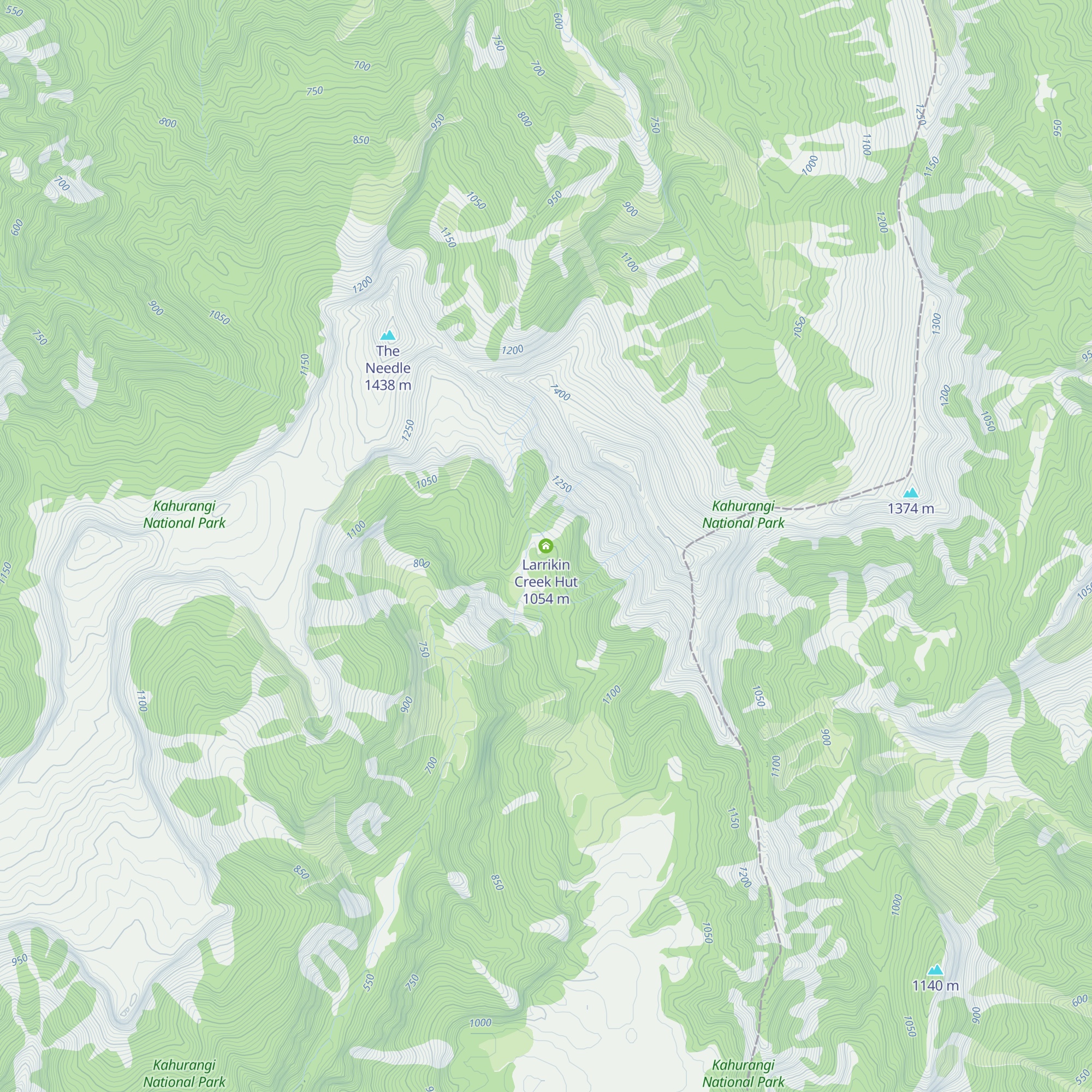 Larrikin Creek Hut map