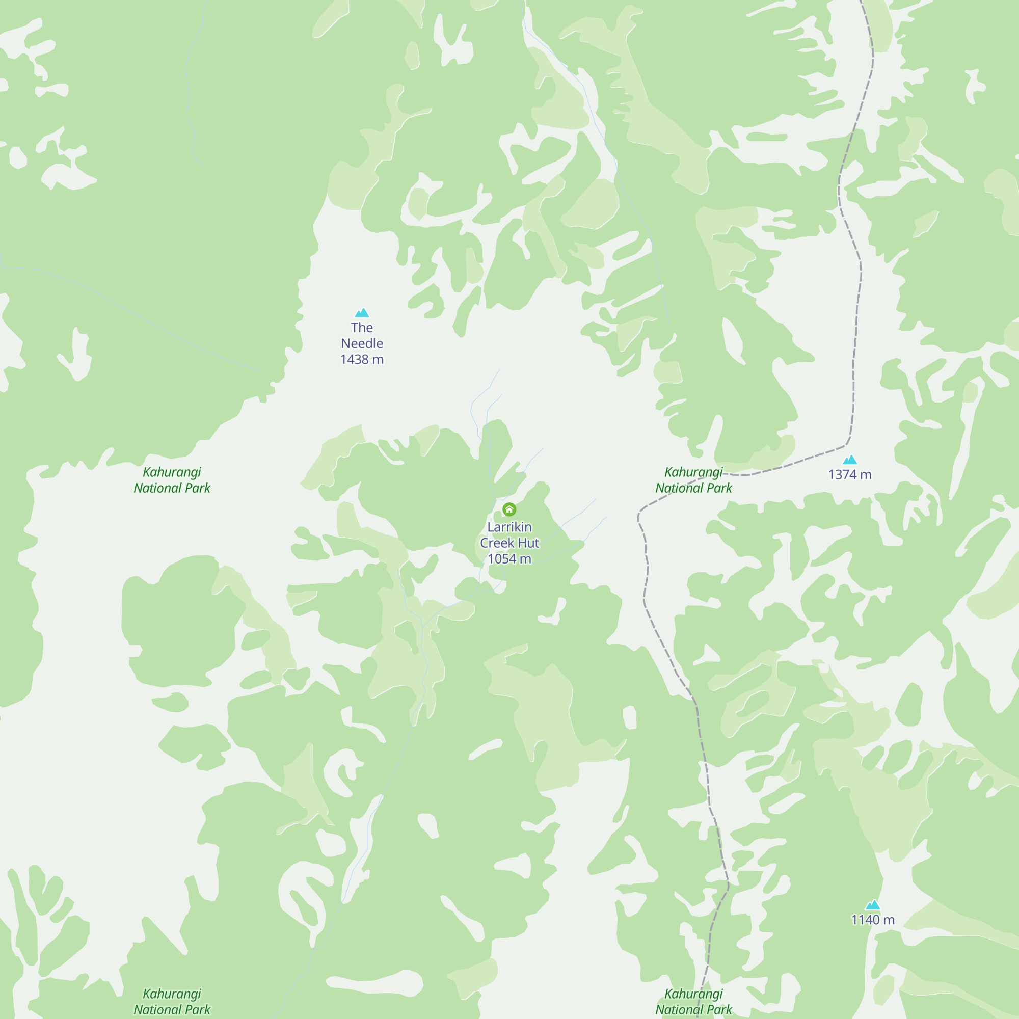 Larrikin Creek Hut map