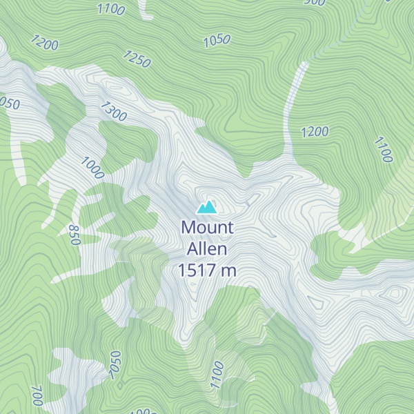 Map of Mount Allen