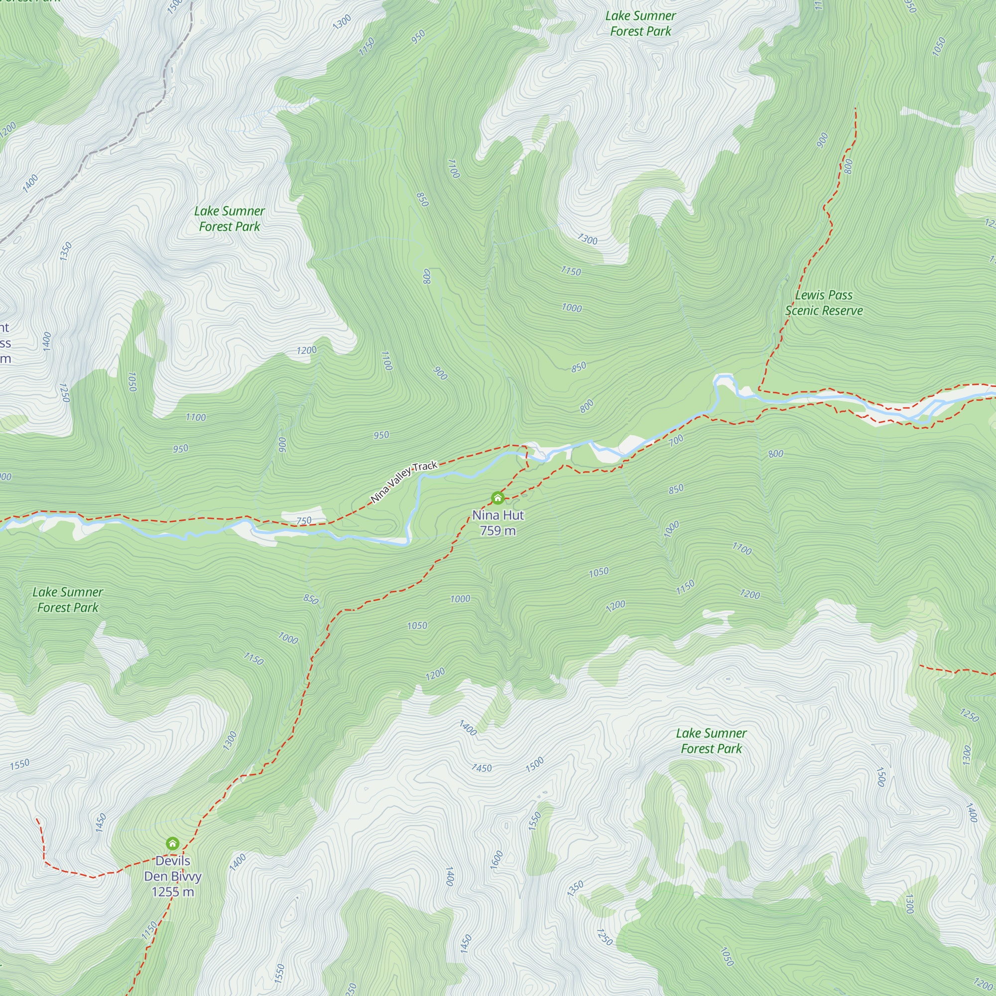 Nina Hut map