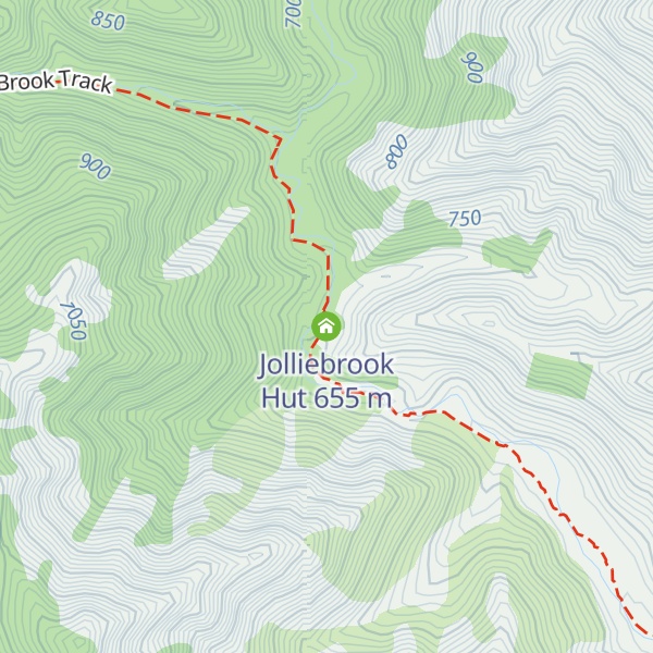 Map of Jolliebrook Hut