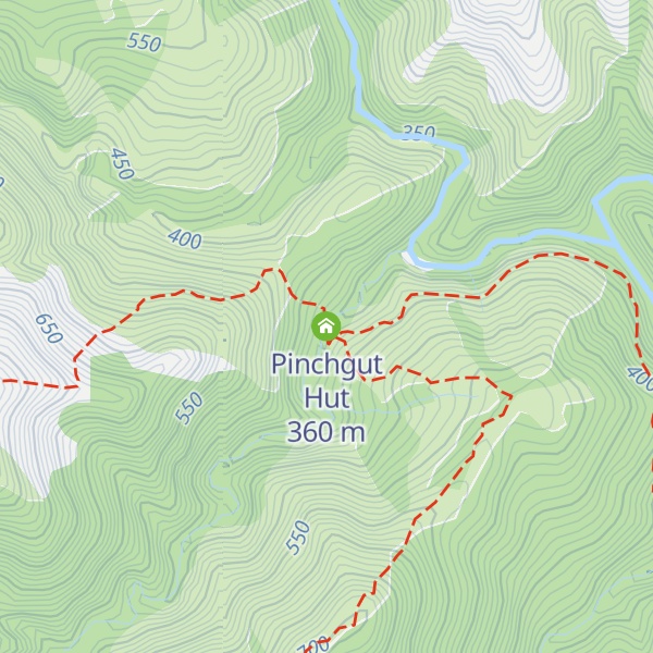 Map of Pinchgut Hut