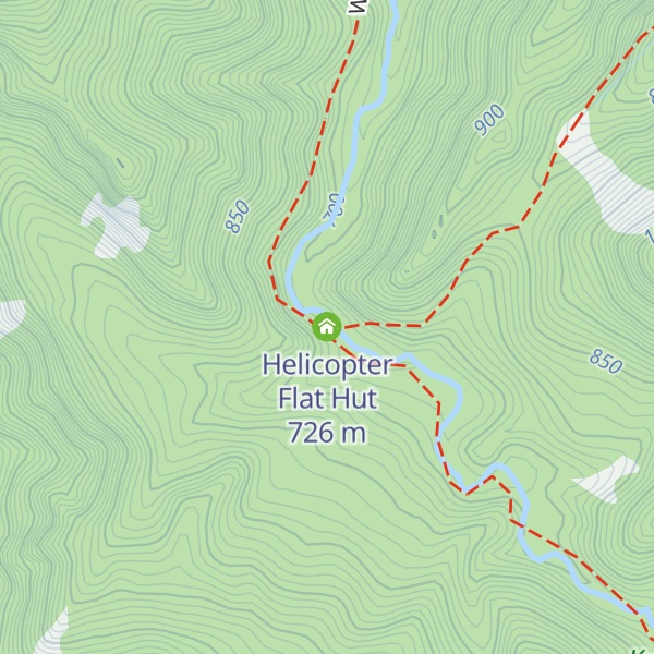 Map of Helicopter Flat Hut