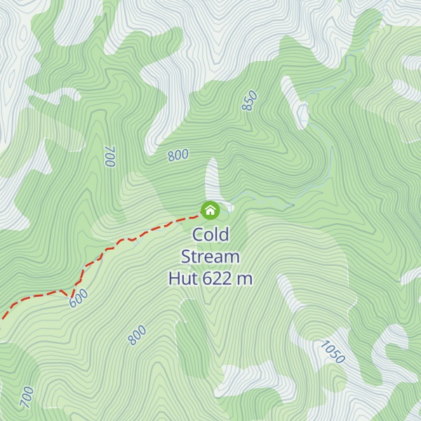 Map of Cold Stream Hut