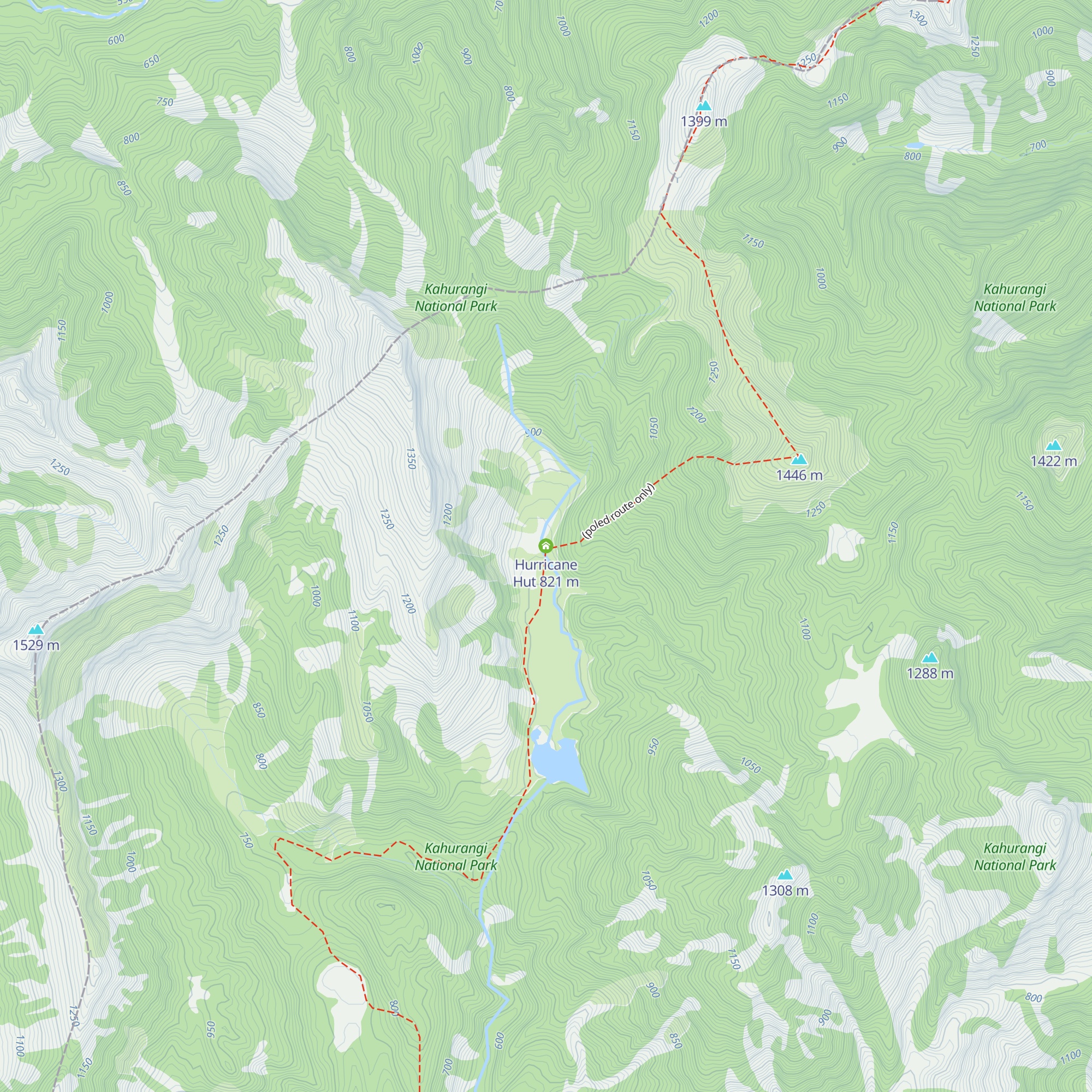 Hurricane Hut map
