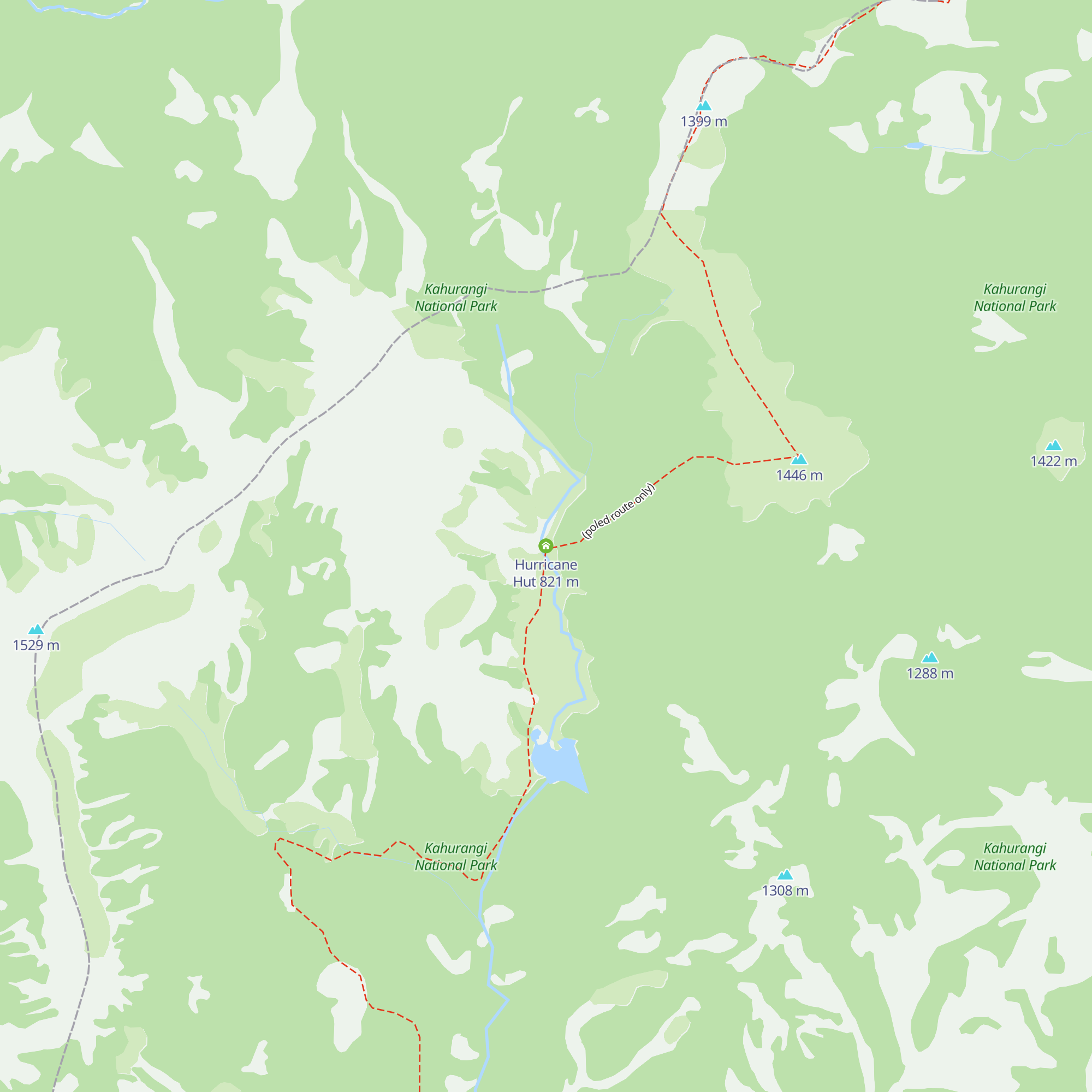 Hurricane Hut map
