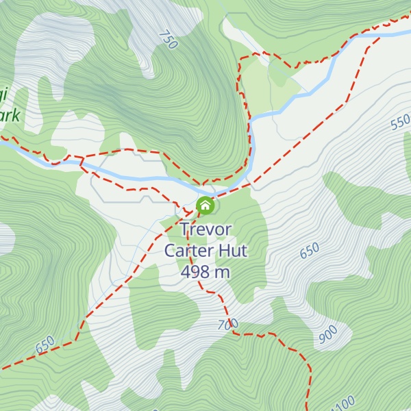 Map of Trevor Carter Hut