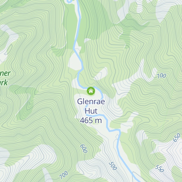 Map of Glenrae Hut