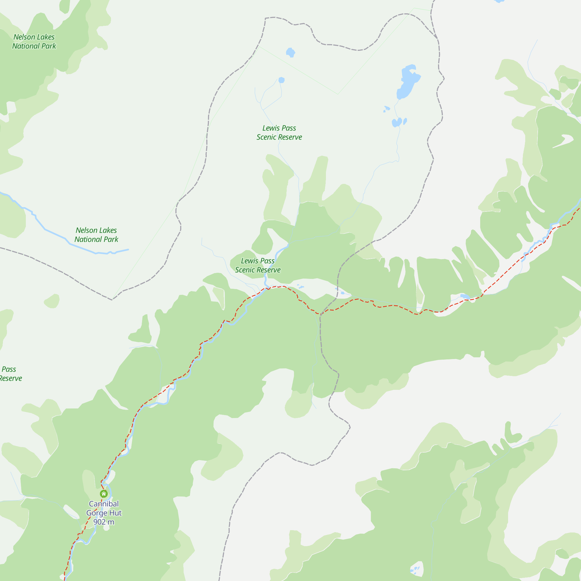 Ada Pass Hut map