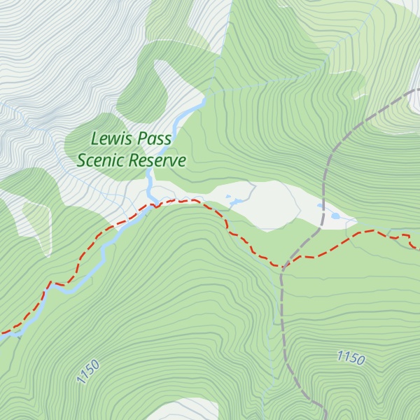 Map of Ada Pass Hut
