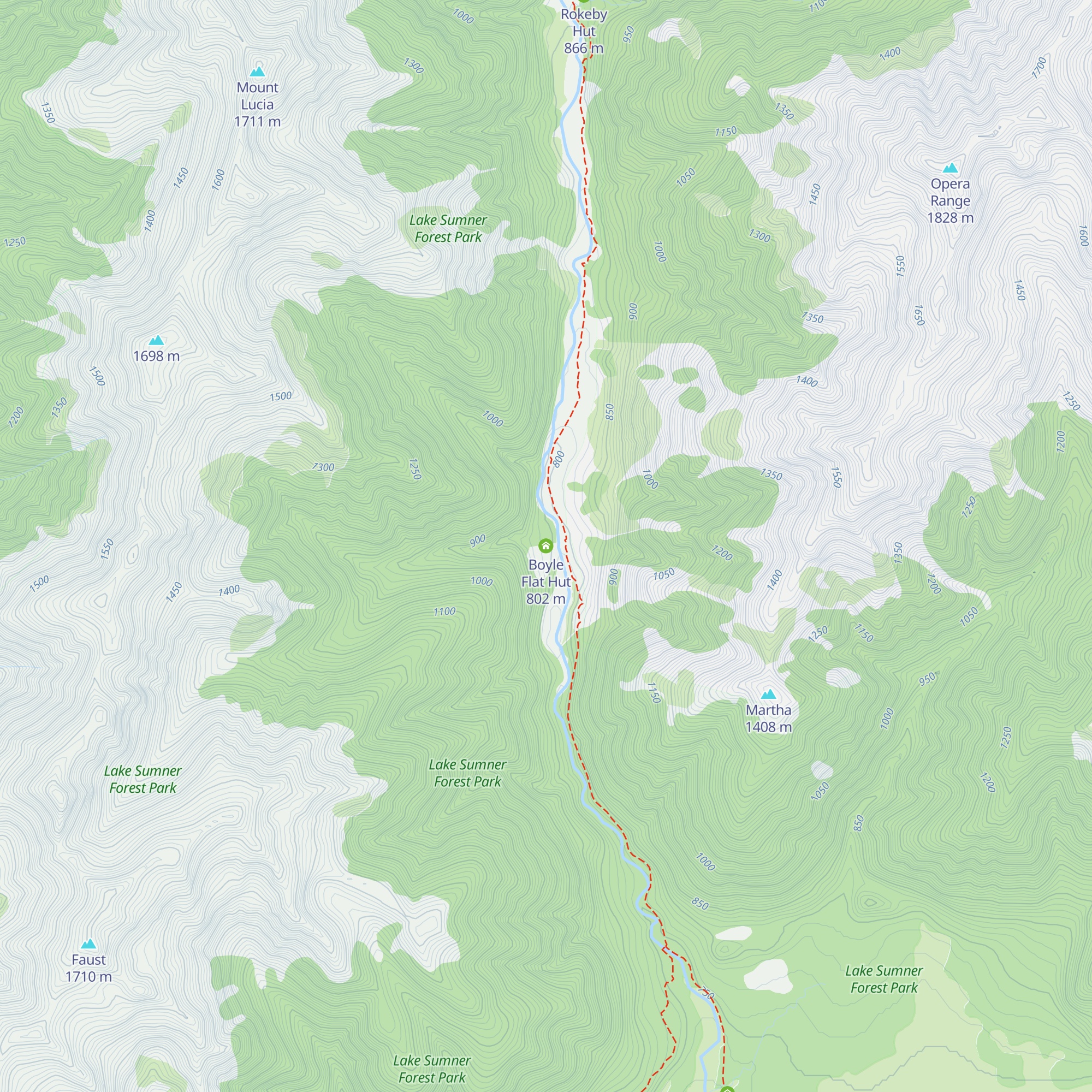 Boyle Flat Hut map