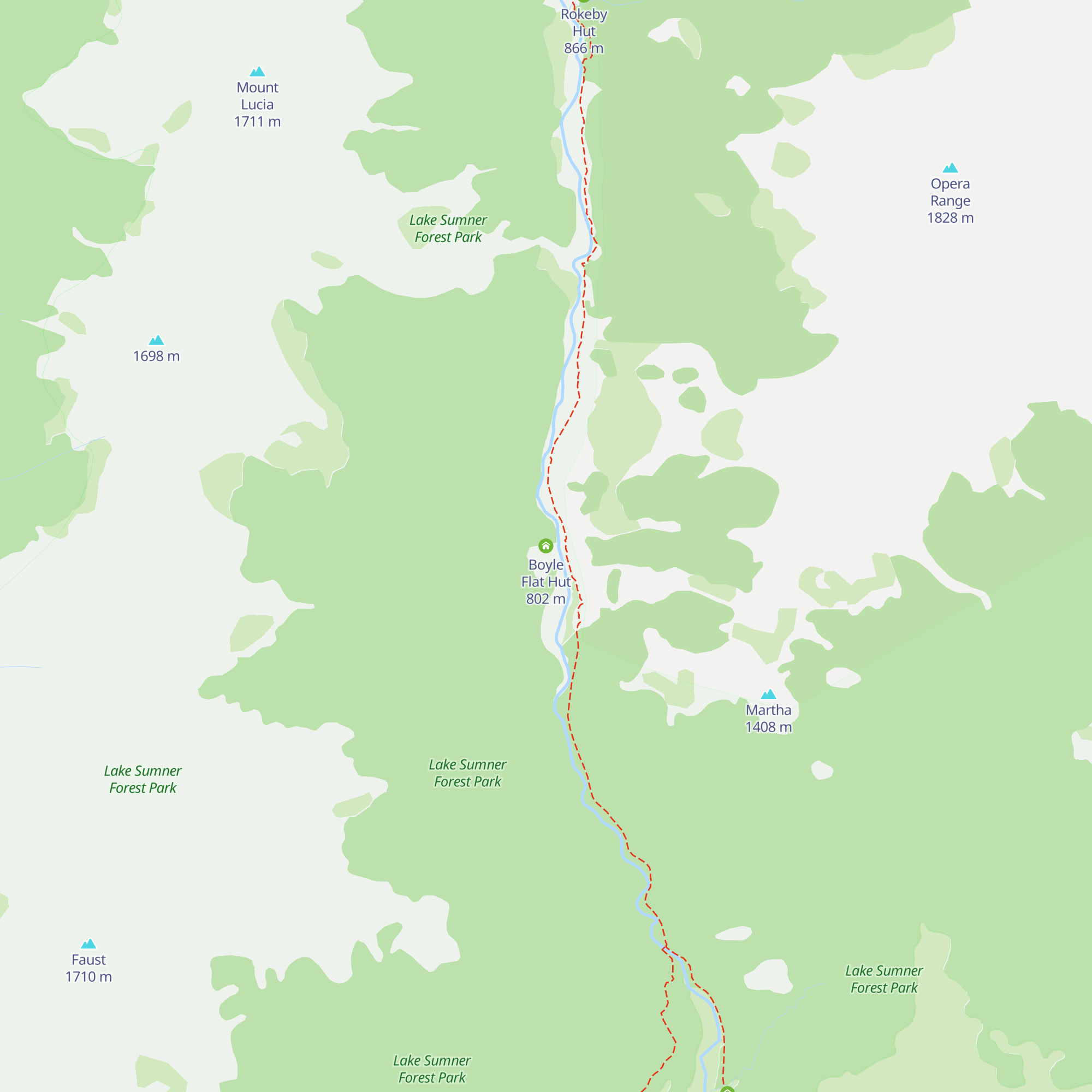 Boyle Flat Hut map
