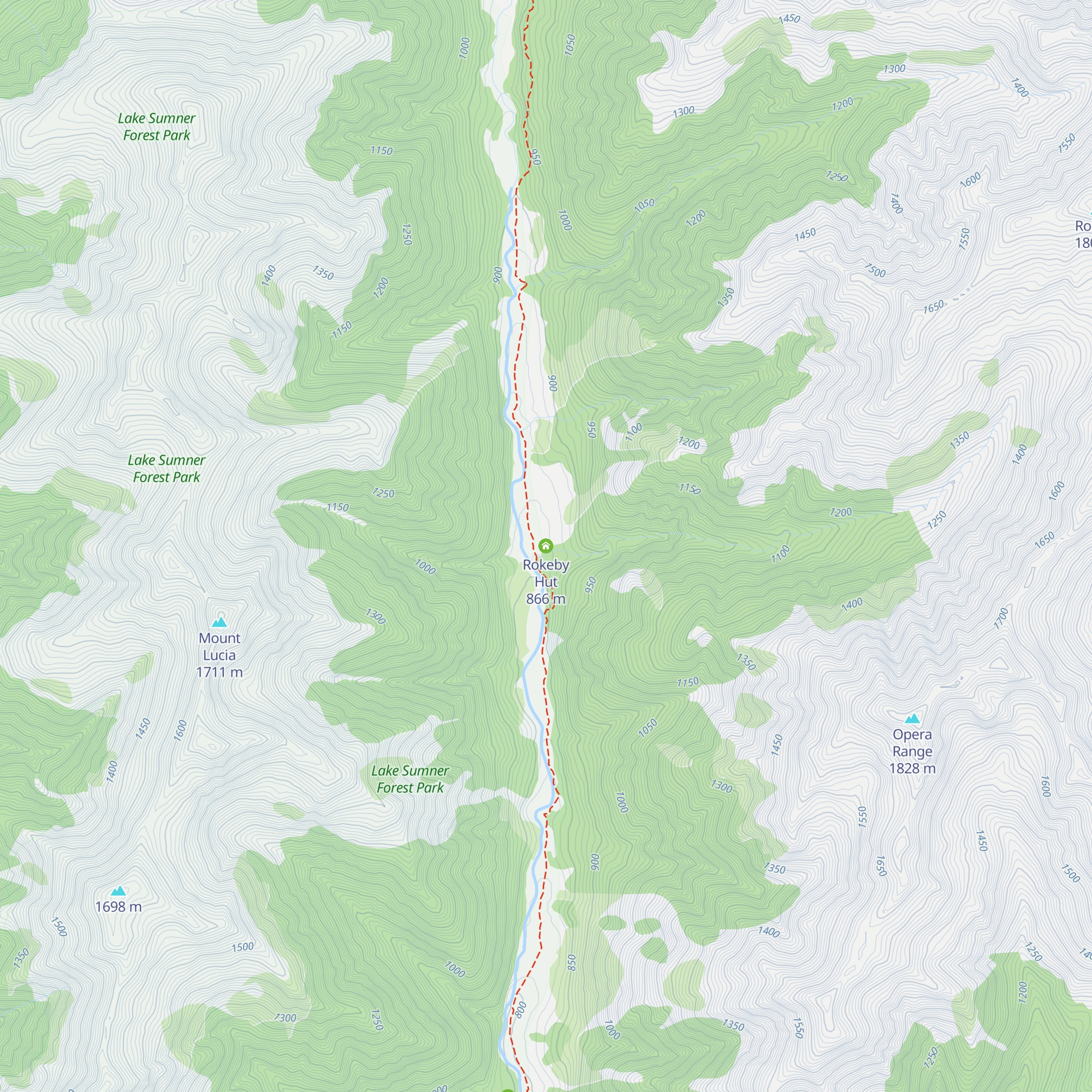 Rokeby Hut map