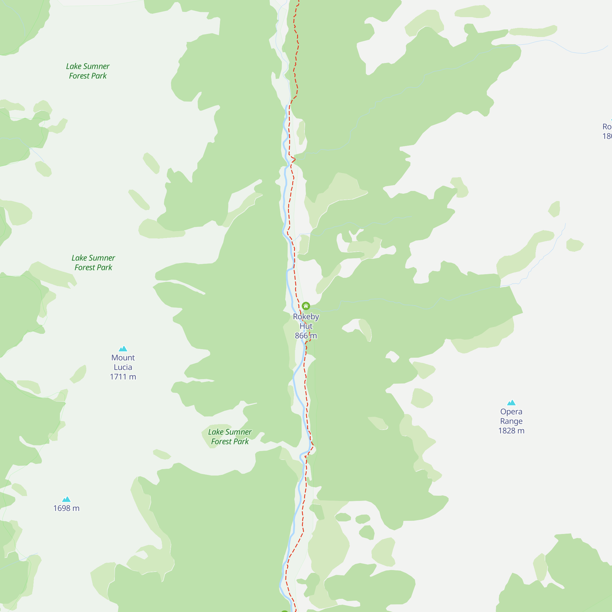 Rokeby Hut map
