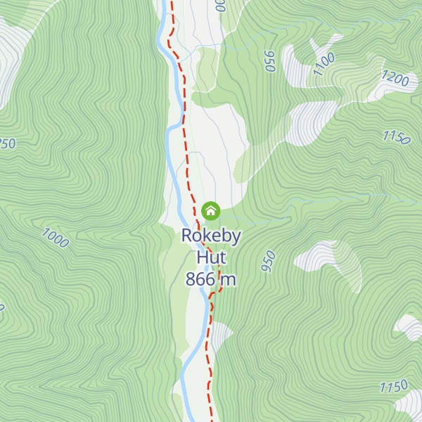 Map of Rokeby Hut