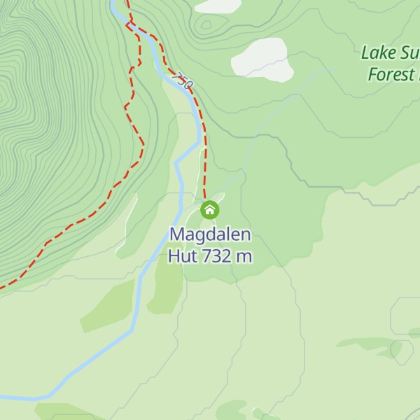 Map of Magdalen Hut
