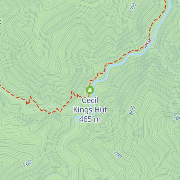Map of Cecil Kings Hut