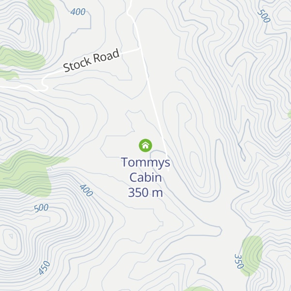 Map of Tommys Cabin