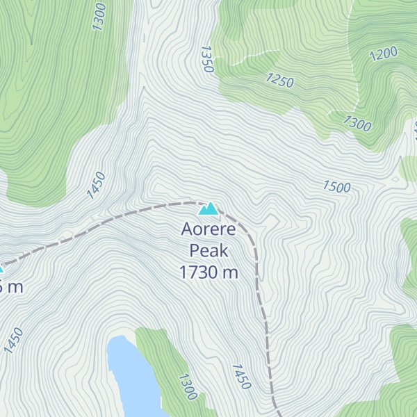 Map of Aorere Peak
