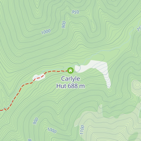 Map of Carlyle Hut