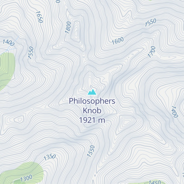 Map of Philosophers Knob