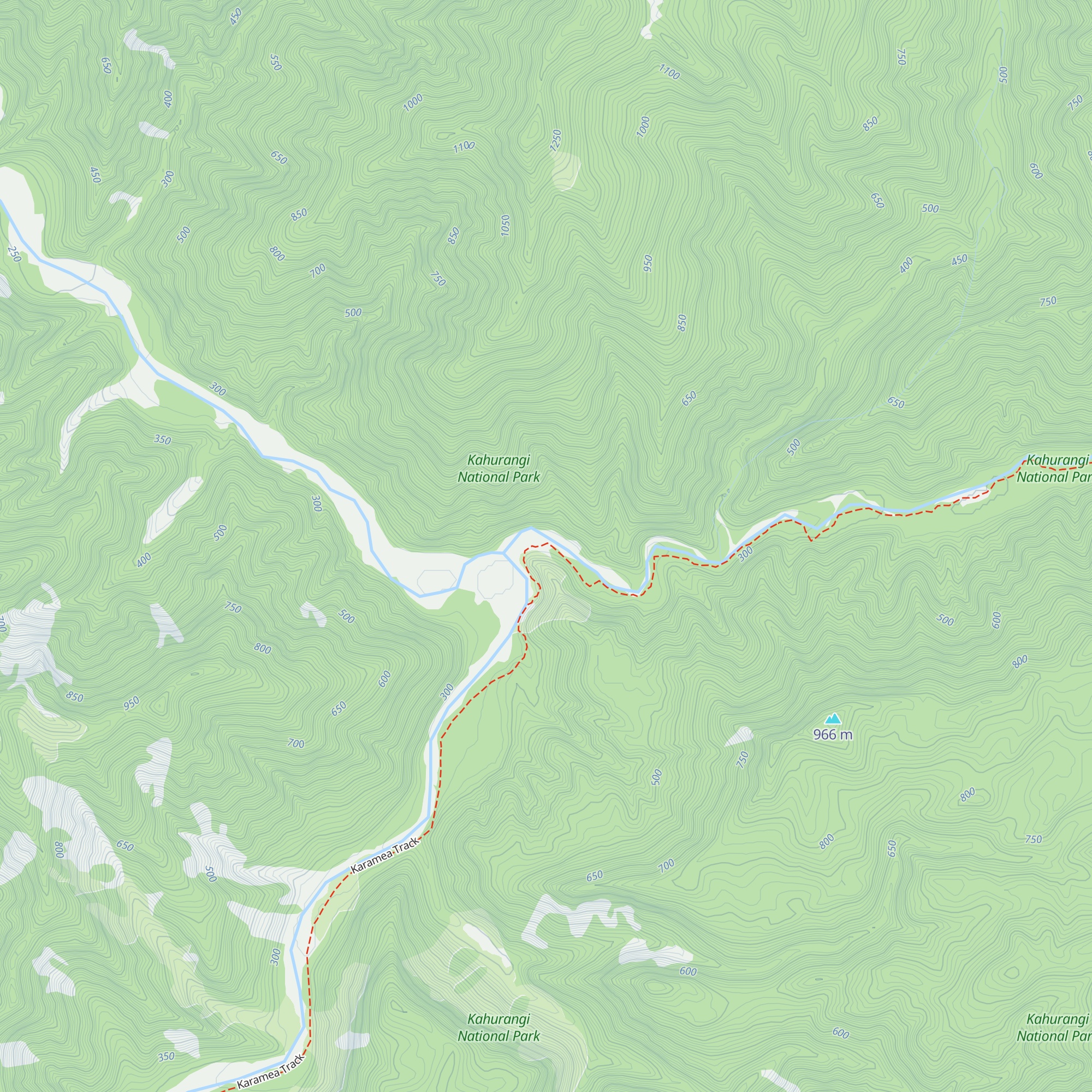 Karamea Bend Hut map