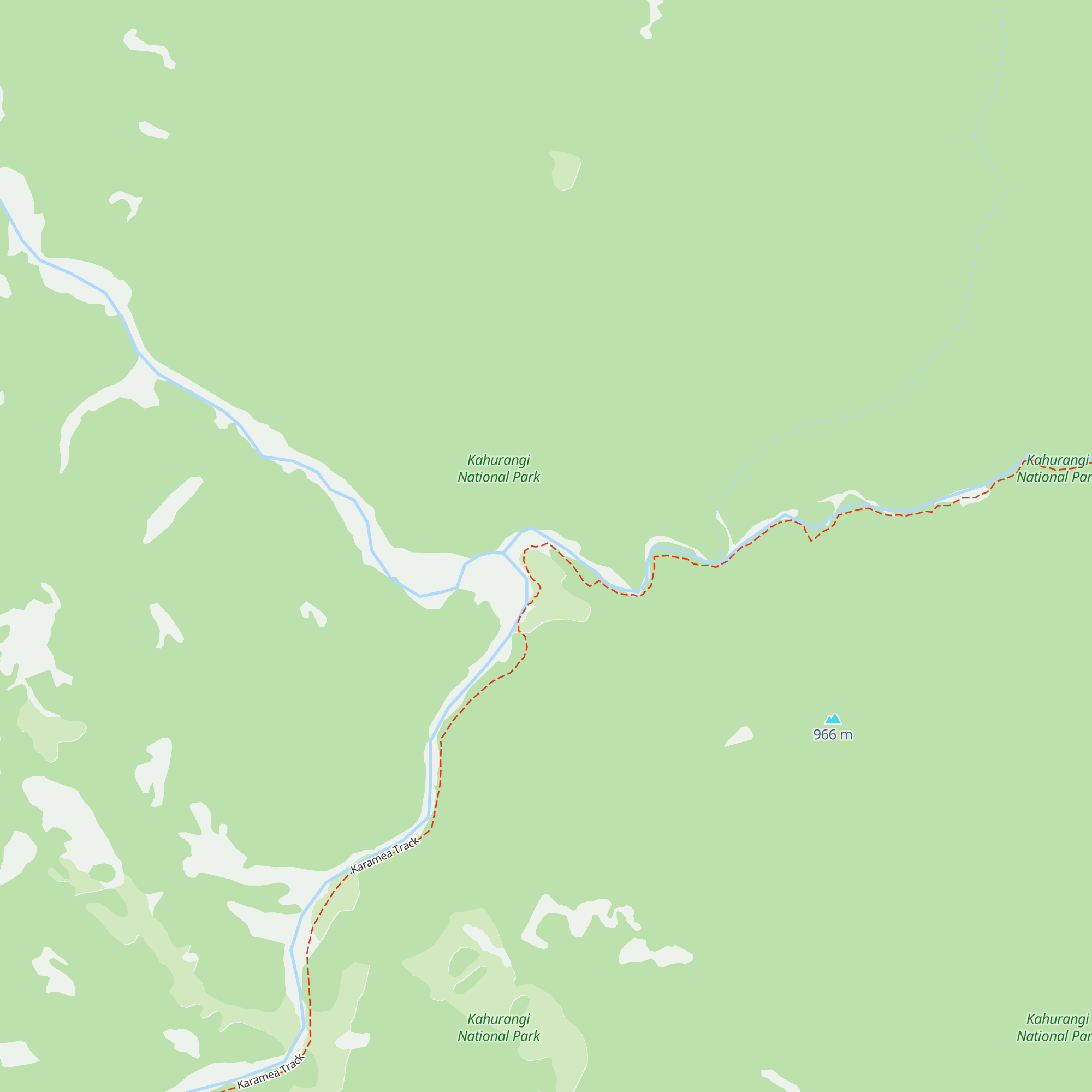 Karamea Bend Hut map