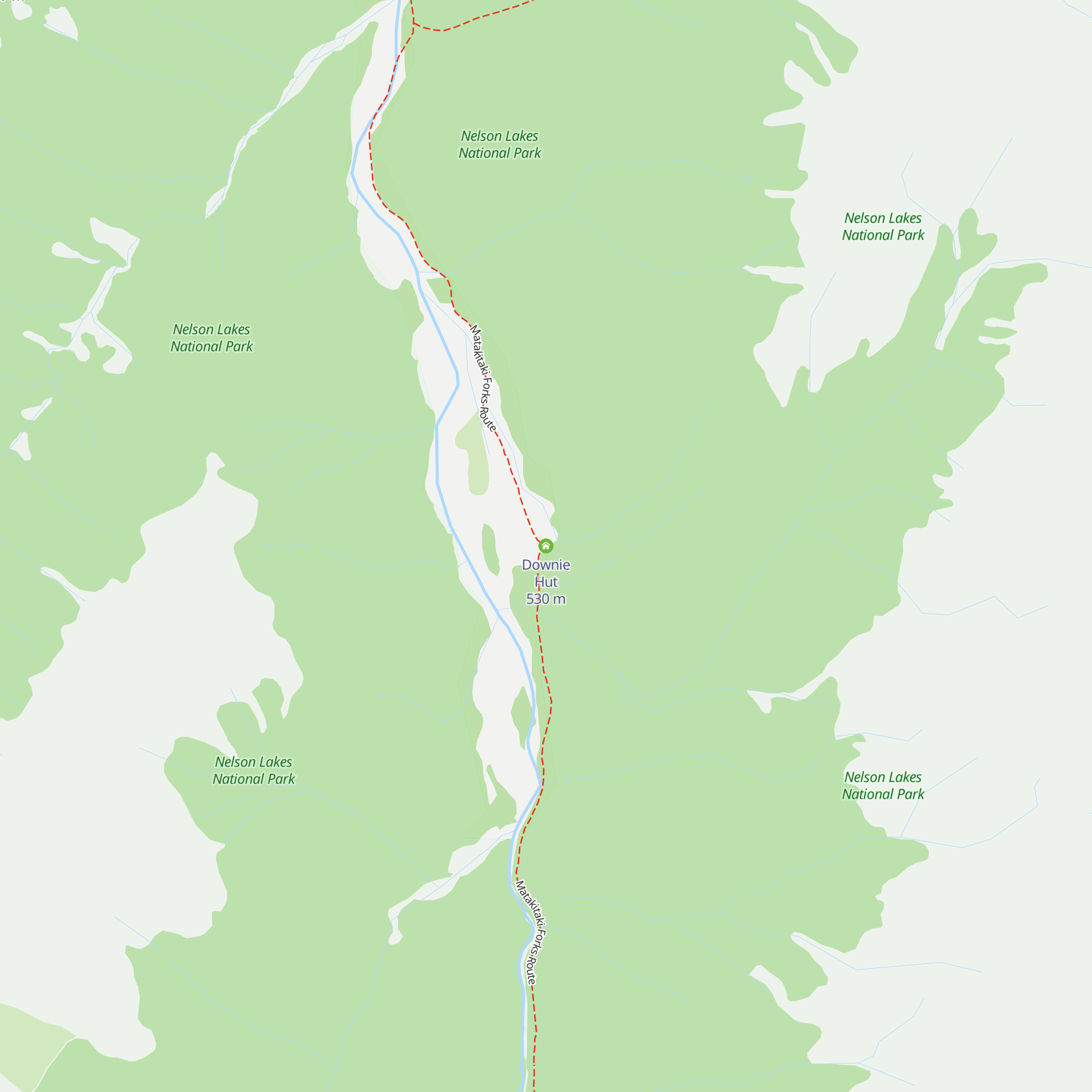 Downie Hut map