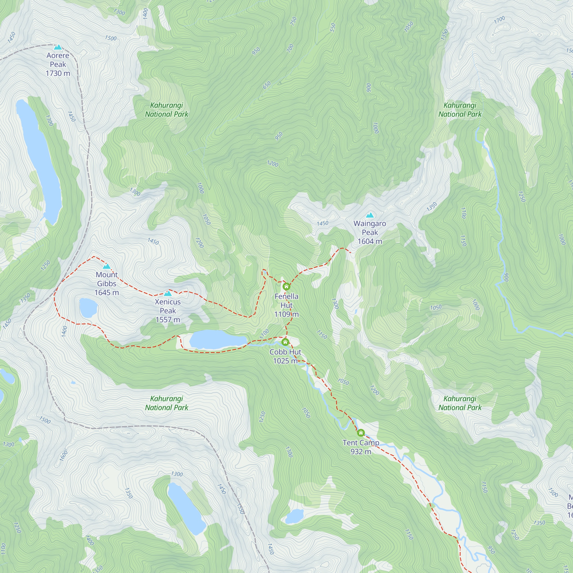 Fenella Hut map