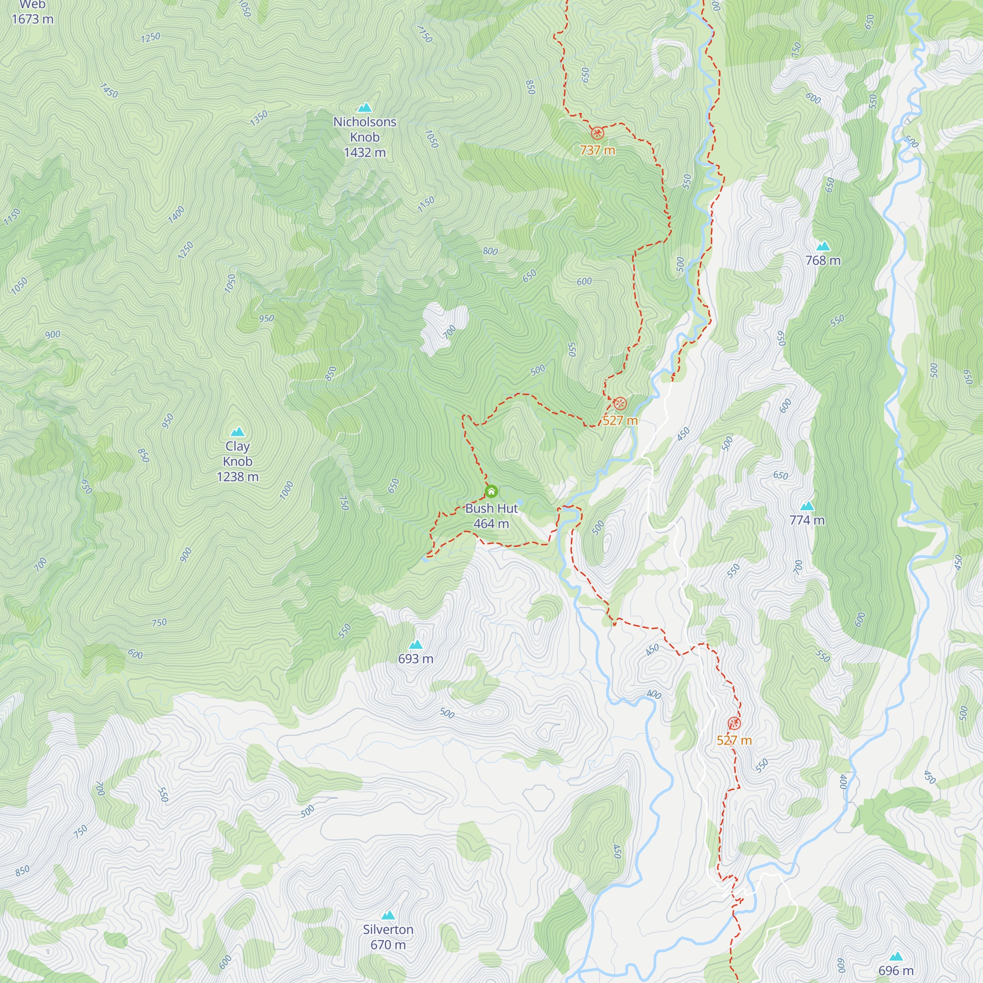Bush Hut map