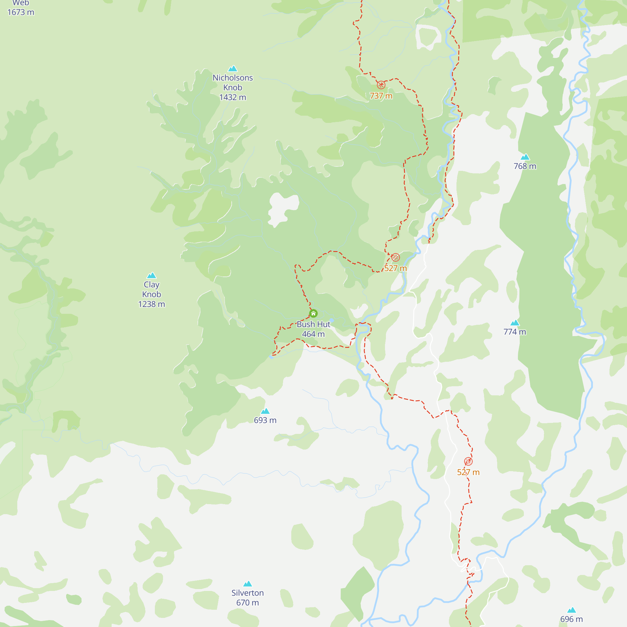 Bush Hut map