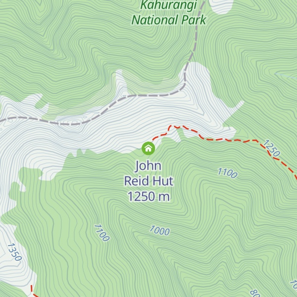 Map of John Reid Hut