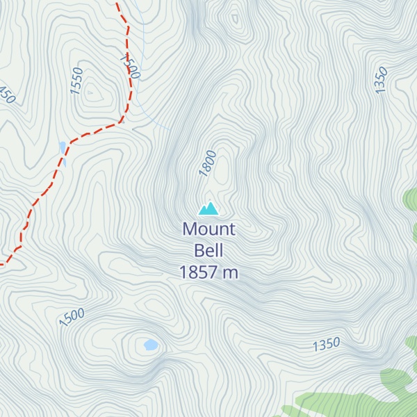 Map of Mount Bell