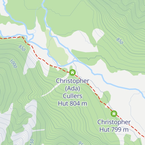 Map of Christopher (Ada) Cullers Hut
