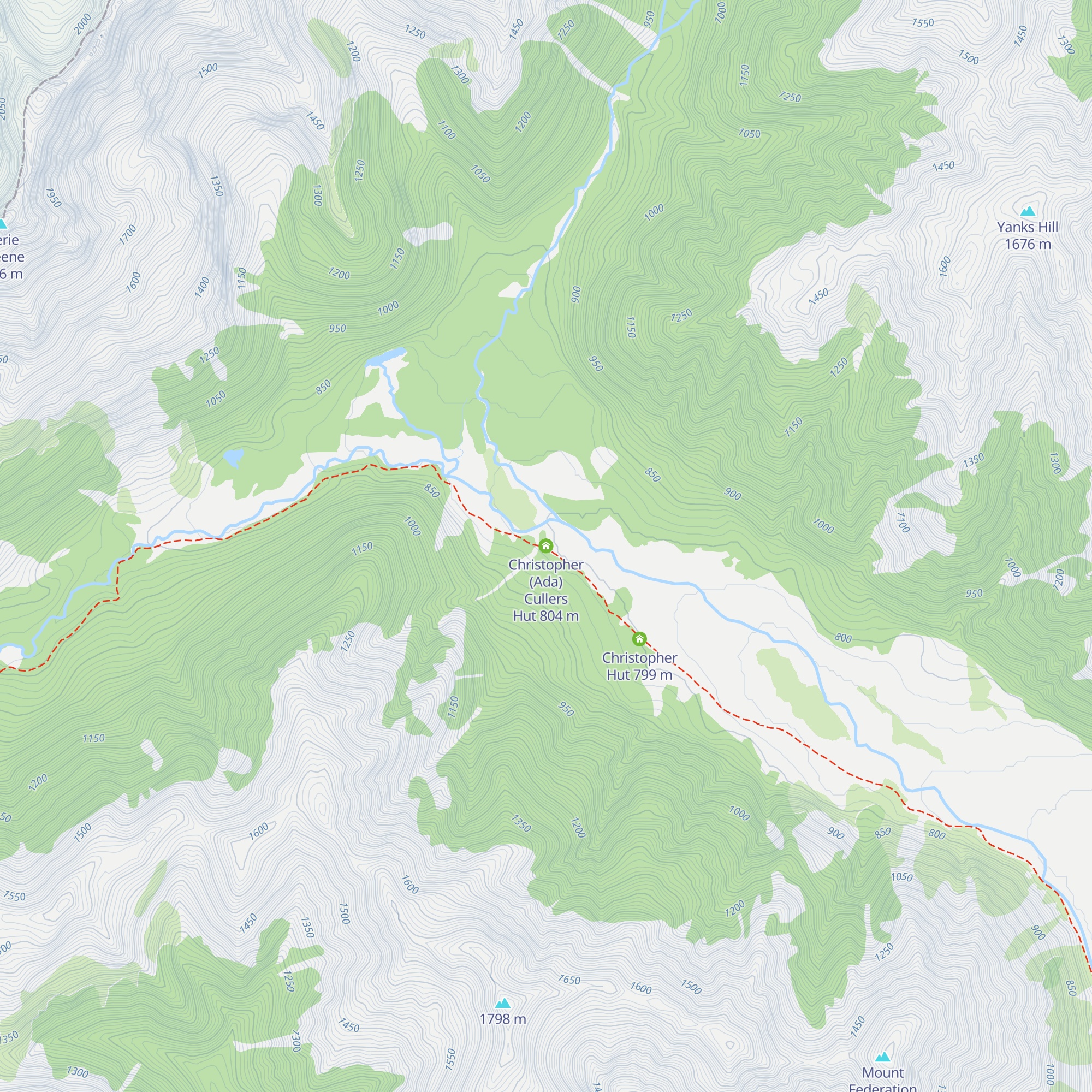 Christopher (Ada) Cullers Hut map