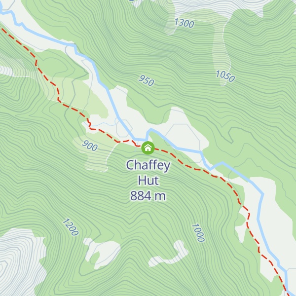 Map of Chaffey Hut